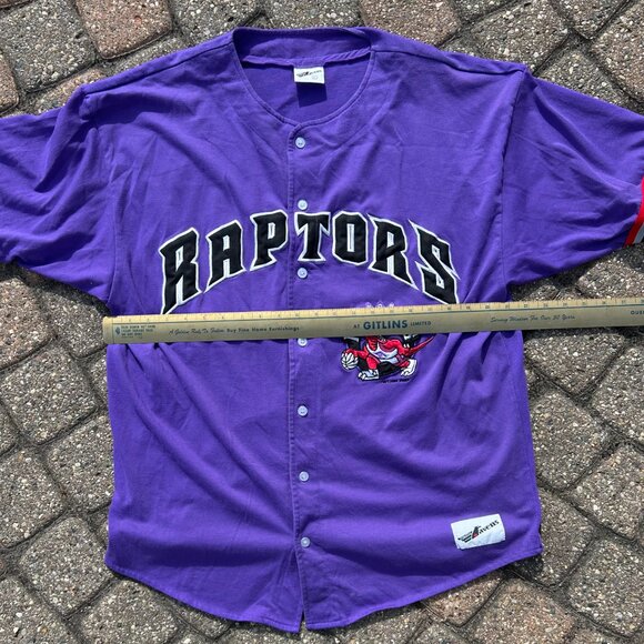 Vintage Toronto Raptors Baseball Style Jersey Ravens Athletics Sz L - Picture 5 of 9